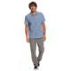 Quiksilver Waterman Tech Tides Short Sleeve UPF 30 Shirt - Mens, Blue Shadow Marl, Large, EQMWT03225-BKQH-L