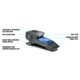 Quiqlite QuiqLiteX1 LED Light, Blue/White, QL-QX1BW3