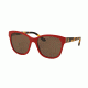 Ralph Lauren RL8143 Progressive Prescription Sunglasses RL8143-559973-55 - Lens Diameter 55 mm, Frame Color Shiny Laque Red