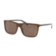 Ralph Lauren RL8157 Sunglasses 539973-58 - Briar Root Vintage Effect Frame, Brown Lenses