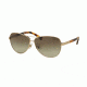 Ralph RA4116 Single Vision Prescription Sunglasses RA4116-31388E-60 - Lens Diameter 60 mm, Frame Color Light Gold/tokyo Tortoise