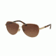 Ralph RA4116 Single Vision Prescription Sunglasses RA4116-3138T5-60 - Lens Diameter 60 mm, Frame Color Light Gold/tokyo Tortoise