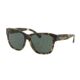 Ralph RA5226 Sunglasses 161971-56 - Spotty Tort Frame, Green Solid Lenses