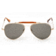 Randolph Sportsman 23K Gold Frame, Gray Polarized Glass Lens, 23K Gold Frame, 57MM SP71434