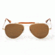 Randolph Sportsman 23K Gold Frame, Tan Glass Lens, 23K Gold Frame, 61MM SP11412