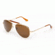 Randolph Sportsman 23K Gold Frame, Tan Glass Lens, 23K Gold Frame, 57MM SP71412