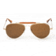 Randolph Sportsman 23K Gold Frame, Tan Polarized Glass Lens, 23K Gold Frame, 57MM SP71432