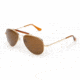 Randolph Sportsman 23K Gold Frame, Tan Polarized Glass Lens, 23K Gold Frame, 57MM SP71432