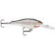 Rapala Shad Rap Crankbait, 3 1/8in, 3/8 oz, Floating, Silver, SR08S