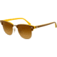 Ray-Ban Clubmaster Bifocal Sunglasses RB3016 with Lined Bi-Focal Rx Prescription Lenses RB3016-110485-4921 - Lens Diameter 49 mm, Frame Color Top Brown on Yellow