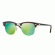 Ray-Ban Clubmaster Bifocal Sunglasses RB3016 with Lined Bi-Focal Rx Prescription Lenses RB3016-114519-49 - Lens Diameter 49 mm, Frame Color Sand Havana/gold