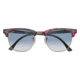 Ray-Ban Clubmaster Bifocal Sunglasses, 49mm, Spotted Grey/Violet, RB3016-12573F-49-BI