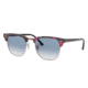 Ray-Ban Clubmaster Bifocal Sunglasses, 49mm, Spotted Grey/Violet, RB3016-12573F-49-BI