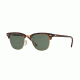 Ray-Ban Clubmaster Bifocal Sunglasses RB3016 with Lined Bi-Focal Rx Prescription Lenses RB3016-99058E-49 - Lens Diameter 49 mm, Frame Color Red Havana