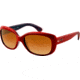 Ray-Ban Jackie OHH Sunglasses RB4101 603885-58 - Opal Violet Top Red Frame, Brown Gradient Lenses