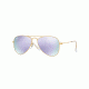 Ray-Ban Junior Bifocal Sunglasses RJ9506S for Kids with Lined Bi-Focal Rx Prescription Lenses RJ9506S-249-4V-52 - Lens Diameter 52 mm, Frame Color Matte Gold