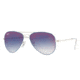 Ray-Ban Junior Bifocal Sunglasses, 50mm, Silver On Top Light Blue, RJ9506S-276-X0-50-BI