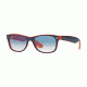 Ray-Ban New Wayfarer Prescription Sunglasses RB2132 RB2132-789-3F-5218 - Lens Diameter: 52 mm, Frame Color: Top Blue-Orange