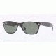 Ray-Ban New Wayfarer Prescription Sunglasses RB2132 RB2132-6052-52 - Lens Diameter 52 mm, Frame Color Top Black On Trasparent