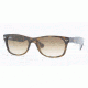 Ray-Ban New Wayfarer Prescription Sunglasses RB2132 RB2132-710-51-5518 - Lens Diameter: 55 mm, Frame Color: Light Havana