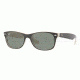 Ray-Ban New Wayfarer Prescription Sunglasses RB2132 RB2132-875-5218 - Lens Diameter 52 mm, Frame Color Black Beige