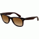 Ray-Ban RB2140 Original Wayfarer SV Prescription Sunglasses - Brown Gradient On Gray Transparent Frame, 50mm Lenses, 824-51-5022