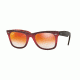 Ray-Ban Original Wayfarer Prescription Sunglasses RB2140 RB2140-12004W-50 - Lens Diameter 50 mm, Frame Color Top Grad Pink On Brown