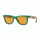Ray-Ban Original Wayfarer Prescription Sunglasses, 50mm, Green, RB2140-1240N9-50-SV