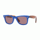 Ray-Ban Original Wayfarer Prescription Sunglasses, 50mm, Blue, RB2140-1241W0-50-SV
