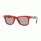 Ray-Ban Original Wayfarer Prescription Sunglasses, 50mm, Red, RB2140-1243P2-50-SV