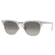 Ray-Ban RB3016 Bifocal Sunglasses - Top White On Black Crystal Gray Gr Frame / 49 mm Prescription Lenses, 988-32-4921