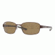 Ray-Ban RB3413 Sunglasses with No-Line Progressive Rx Prescription Lenses RB3413-014-57-5918 - Lens Diameter: 59 mm, Frame Color: Brown