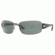 Ray-Ban Bifocal Sunglasses RB3421 with Lined Bi-Focal Rx Prescription Lenses RB3421-004-71-6517 - Frame Color: Gunmetal, Lens Diameter: 65 mm