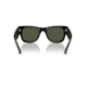 Ray-Ban RB0840S Mega Wayfarer Sunglasses, Black Frame, Green Lens, 51, RB0840S-901-31-51