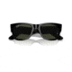 Ray-Ban RB0840S Mega Wayfarer Sunglasses, Black Frame, Green Lens, 51, RB0840S-901-31-51