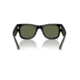 Ray-Ban RB0840S Mega Wayfarer Sunglasses, Black Frame, Green Polarized Lens, 51, RB0840S-901-58-51