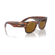 Ray-Ban RB0840S Mega Wayfarer Sunglasses, Striped Havana Frame, Brown Lens, 51, RB0840S-954-33-51