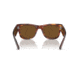 Ray-Ban RB0840S Mega Wayfarer Sunglasses, Striped Havana Frame, Brown Polarized Lens, 51, RB0840S-954-57-51