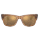 Ray-Ban RB0840S Mega Wayfarer Sunglasses, Transparent Brown Frame, Light Brown Mirror Gold Lens, 51, RB0840S-663693-51