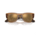 Ray-Ban RB0840S Mega Wayfarer Sunglasses, Transparent Brown Frame, Light Brown Mirror Gold Lens, 51, RB0840S-663693-51