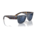 Ray-Ban RB0840S Mega Wayfarer Sunglasses, Transparent Dark Blue Frame, Grey Mirror Blue Lens, 51, RB0840S-6638O4-51