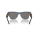 Ray-Ban RB0840S Mega Wayfarer Sunglasses, Transparent Dark Blue Frame, Grey Mirror Blue Lens, 51, RB0840S-6638O4-51