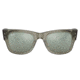 Ray-Ban RB0840S Mega Wayfarer Sunglasses, Transparent Green Frame, Grey Mirror Lens, 51, RB0840S-66355C-51