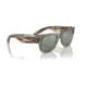 Ray-Ban RB0840S Mega Wayfarer Sunglasses, Transparent Green Frame, Grey Mirror Lens, 51, RB0840S-66355C-51