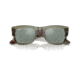 Ray-Ban RB0840S Mega Wayfarer Sunglasses, Transparent Green Frame, Grey Mirror Lens, 51, RB0840S-66355C-51