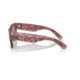 Ray-Ban RB0840S Mega Wayfarer Sunglasses, Transparent Pink Frame, Brown Mirror Dark Red Lens, 51, RB0840S-66372K-51
