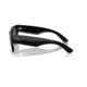 Ray-Ban RB0840SF Mega Wayfarer Sunglasses, Black Frame, Green Lens, Asian Fit, 52, RB0840SF-901-31-52
