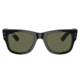 Ray-Ban RB0840SF Mega Wayfarer Sunglasses, Black Frame, Green Polarized Lens, Asian Fit, 52, RB0840SF-901-58-52
