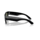 Ray-Ban RB0840SF Mega Wayfarer Sunglasses, Black Frame, Green Polarized Lens, Asian Fit, 52, RB0840SF-901-58-52