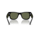 Ray-Ban RB0840SF Mega Wayfarer Sunglasses, Black Frame, Green Polarized Lens, Asian Fit, 52, RB0840SF-901-58-52